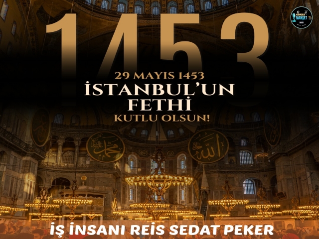 572 yıl önce, İstanbul'u fethederek dünyaya adalet ve barış getiren ecdadımızı minnetle anıyorum