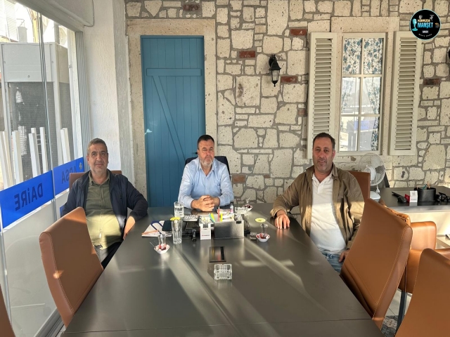 İŞ İNSANI ÜMİT CEVAHİR VE BÖLGENİN SEVİLEN ESNAFI MEHMET İRFAN ARSLAN’DAN TURYAP’TA TANJU COŞGUN’A ZİYARET