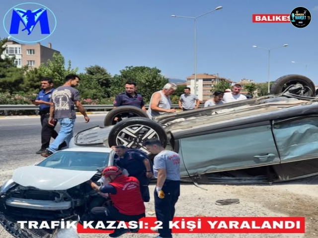 Balıkesir-Bursa Karayolu'nda Trafik Kazası: 2 Kişi Yaralandı