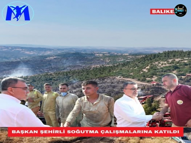 BAŞKAN ŞEHİRLİ SOĞUTMA ÇALIŞMALARINA KATILDI