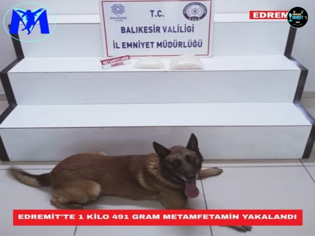 EDREMİT'TE 1 KİLO 491 GRAM METAMFETAMİN YAKALANDI‼️
