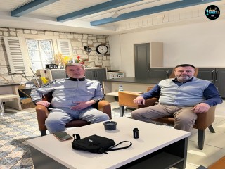 KORDON KAFE SAHİBİ ERKAN SÖĞÜT’TEN TURYAP’A HAYIRLI OLSUN ZİYARETİ