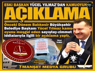 YÜCEL YILMAZ’DAN AÇIKLAMA