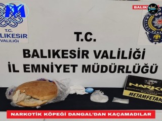 ZEHİR TACİRLERİ NARKOTİK KÖPEĞİ DANGAL’DAN KAÇAMADI