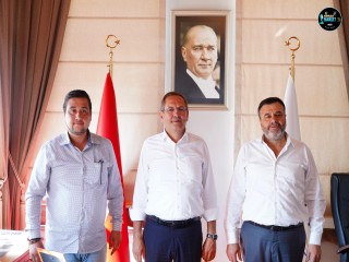 AYVALIK BELEDİYE BAŞKANI MESUT ERGİN'E İŞ İNSANI TANJU COŞGUN’DAN HAYIRLI OLSUN ZİYARETİ