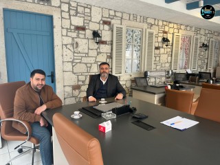 İŞ İNSANI AZİZ ECEM’DEN TANJU COŞGUN’A HAYIRLI OLSUN ZİYARETİ
