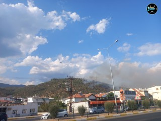 Güre'deki yangın 5 saatte söndürüldü