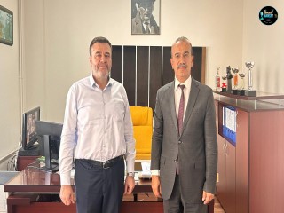 TANJU COŞGUN'DAN, BURHANİYE YENİ VERGİ DAİRESİ MÜDÜRÜ ADEM BOLAT'A HAYIRLI OLSUN ZİYARETİ